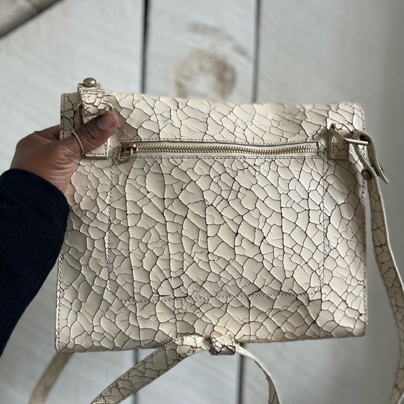 Club Monaco Cracked Leather Backpack - Picture 3 of 8